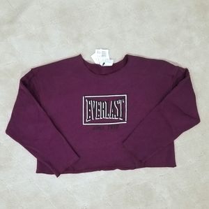 Vintage 90's Everlast Cropped Sweatshirt Sz ML NWT